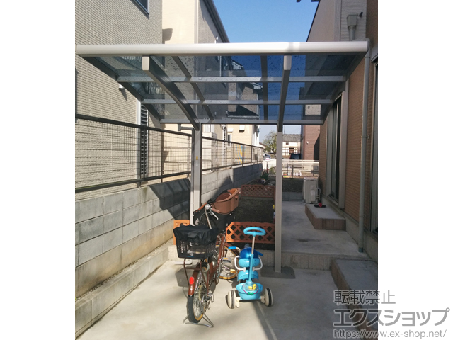 埼玉県加須市ののサイクルポート・駐輪場 プレシオスポート ミニ 積雪〜20cm対応 施工例