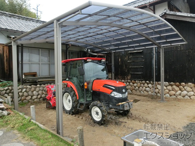 三重県四日市市のLIXIL リクシル（トステム）のカーポート カーブポートシグマIII ワイド 積雪〜20cm対応 施工例