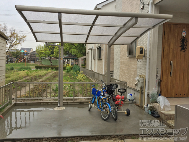 愛知県岩倉市ののサイクルポート・駐輪場 レイナポートグランミニ 積雪〜20cm対応 施工例