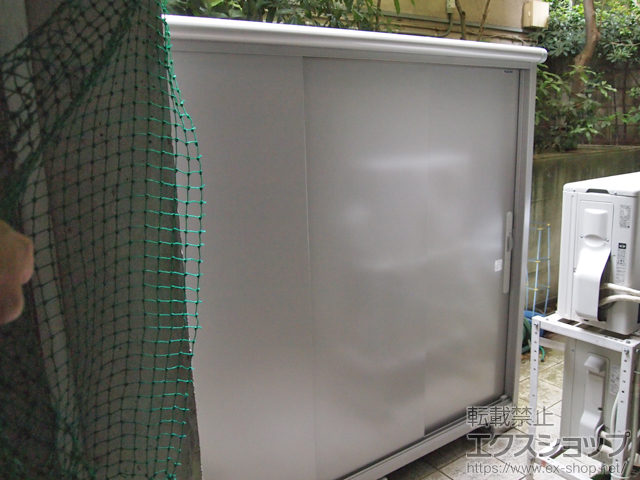 東京都品川区のの物置・屋外倉庫 エスモ 一般型 2100×900×1959(ESD-2109AGL　SS) 施工例