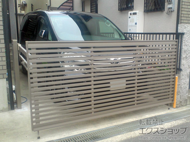 大阪府茨木市ののカーゲート オーバードアS3型 手動式 施工例