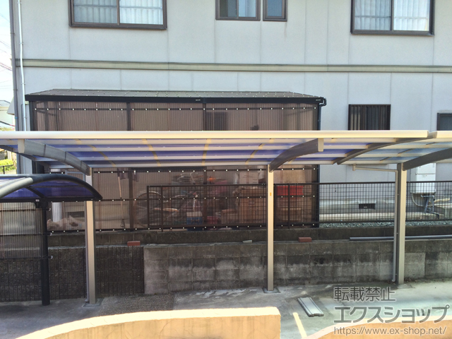 三重県津市ののカーポート プレシオスポート 積雪〜20cm対応 施工例