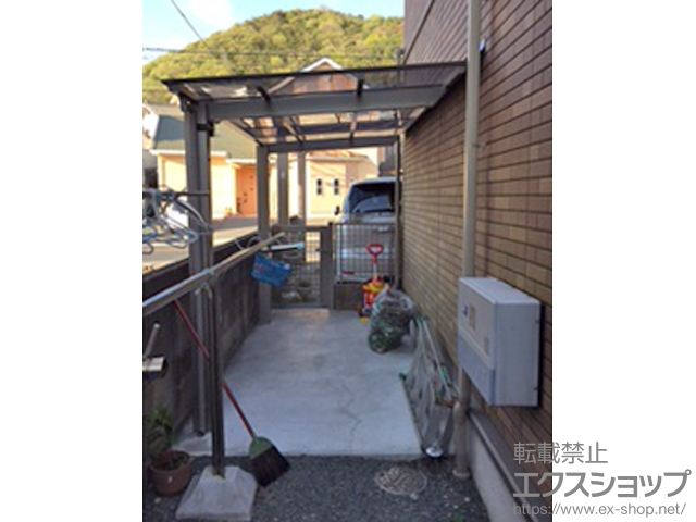 兵庫県西脇市ののテラス屋根 アーキフィット ミニ 独立テラスタイプ 積雪〜20cm対応 施工例