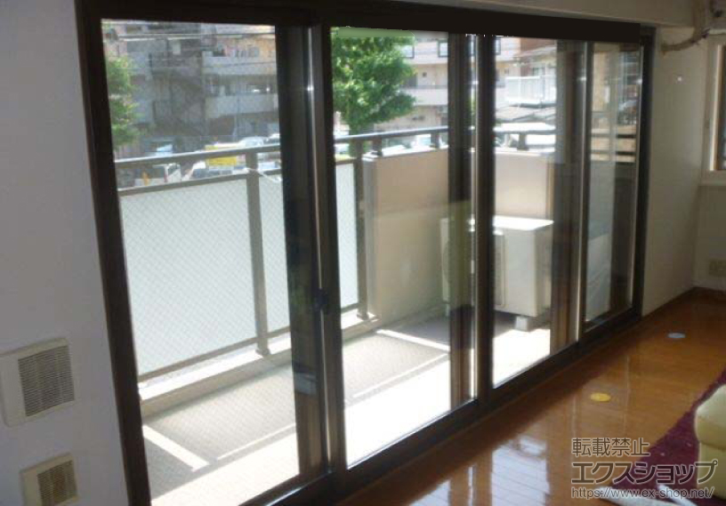 神奈川県横浜市のの二重窓（内窓） プラマードU 引違い窓 偏芯4枚建 施工例