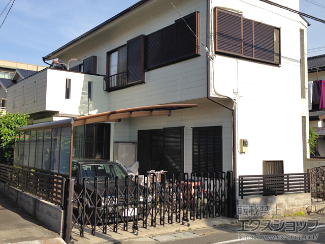 神奈川県平塚市ののカーポート レイナポートグラン　積雪〜20cm対応＋ サイドパネル＋着脱式サポート 施工例