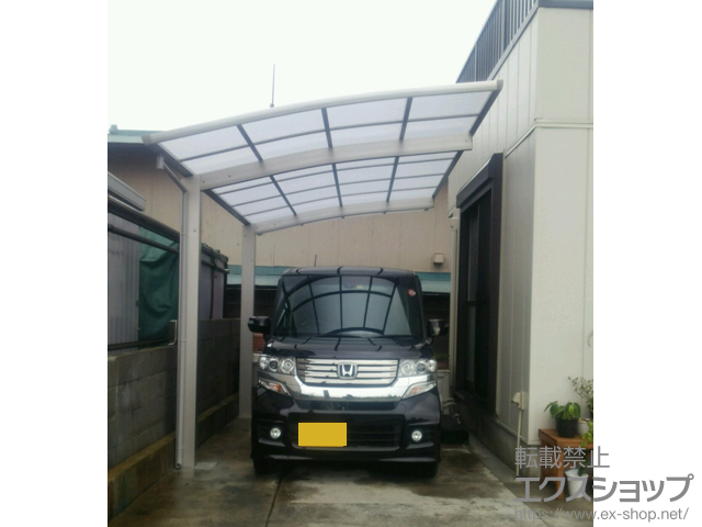 静岡県磐田市ののカーポート プレシオスポート 積雪〜20cm対応 施工例