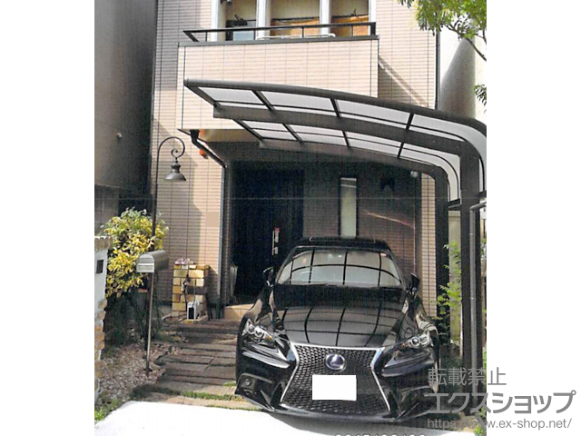 大阪府大阪市ののカーポート プレシオスポート アルファ 積雪〜20cm対応 施工例