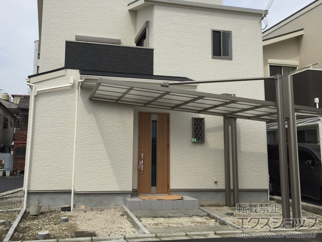 大阪府東大阪市ののカーポート 4G 積雪〜20cm対応 施工例