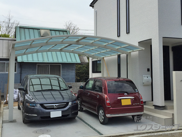 愛媛県松山市ののカーポート レイナツインポートグラン　積雪〜20cm対応 施工例