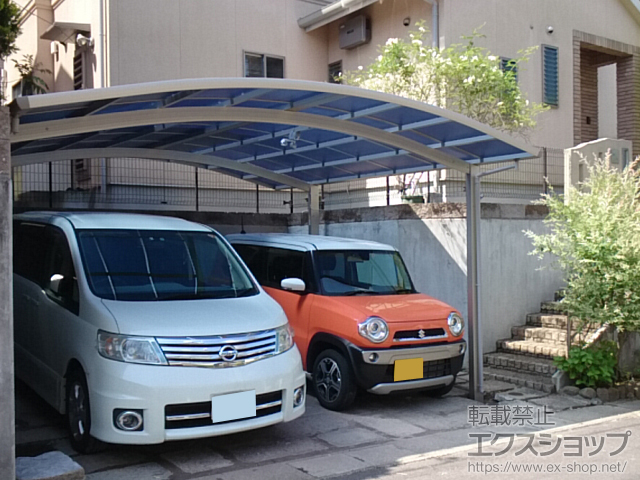 長崎県西彼杵郡長与町ののカーポート プレシオスポート ワイド 積雪〜20cm対応 施工例