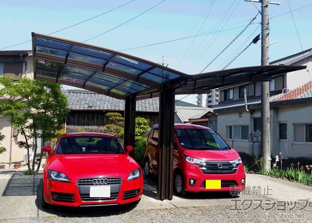 愛知県日進市ののカーポート プレシオスポート Y合掌 積雪〜20cm対応 施工例