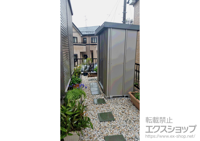 神奈川県横浜市のの物置・屋外倉庫 エスケーセブン SK7-50 一般型 (SK7-50)＋オプション　棚板 施工例