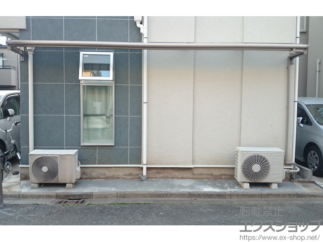 神奈川県川崎市のLIXIL リクシル（トステム）のバルコニー・ベランダ屋根 ライザーテラスII F型 ルーフタイプ 単体 積雪〜20cm対応 施工例