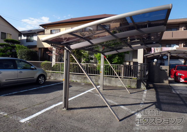 愛知県安城市のLIXIL リクシル（トステム）のカーポート カーブポートシグマIII 積雪〜20cm対応 施工例