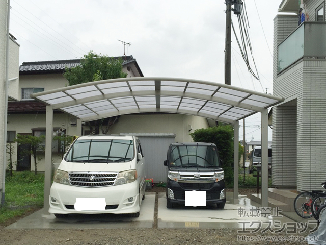 長野県長野市ののカーポート レイナツインポートグラン 積雪〜20cm対応 施工例