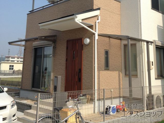 岡山県岡山市のLIXIL リクシル（トステム）のテラス屋根 ライザーテラスII F型 テラスタイプ 単体 積雪〜20cm対応 施工例