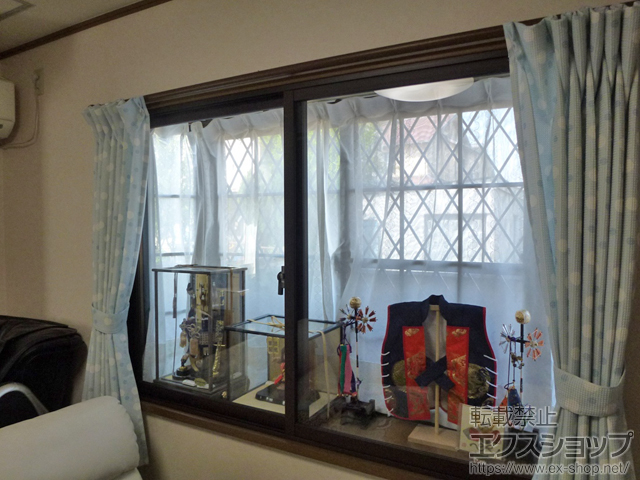 神奈川県中郡大磯町のの二重窓（内窓） インプラス ダストバリア仕様 引違い窓 2枚建 施工例