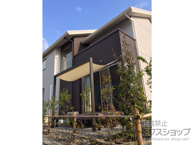 宮城県仙台市のLIXIL リクシル（トステム）のオーニング・日よけ 彩樹B型 ボックスタイプ 手動式 施工例
