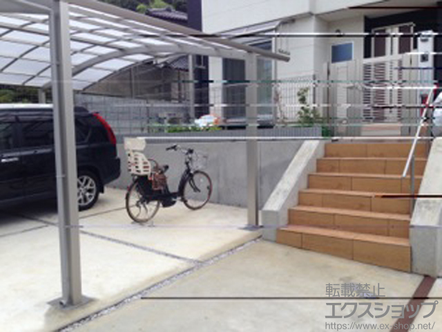 東京都八王子市ののバルコニー・ベランダ屋根 プレシオステラス R型 屋根タイプ 単体 積雪〜20cm対応 施工例