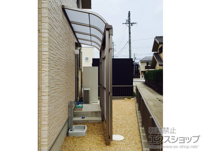 三重県三重郡菰野町ののストックヤード サンクストックヤード R型 パネルタイプ スクリーン仕様 積雪〜20cm対応 施工例