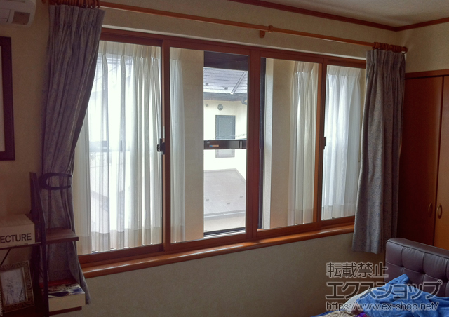 埼玉県新座市のの二重窓（内窓） インプラス ダストバリア仕様 引違い窓 4枚建 施工例