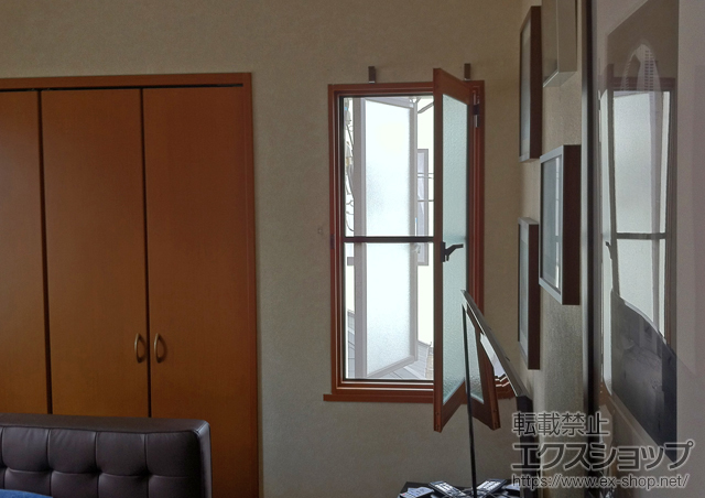 埼玉県新座市のの二重窓（内窓） インプラス ダストバリア仕様 開き窓 左吊元 施工例