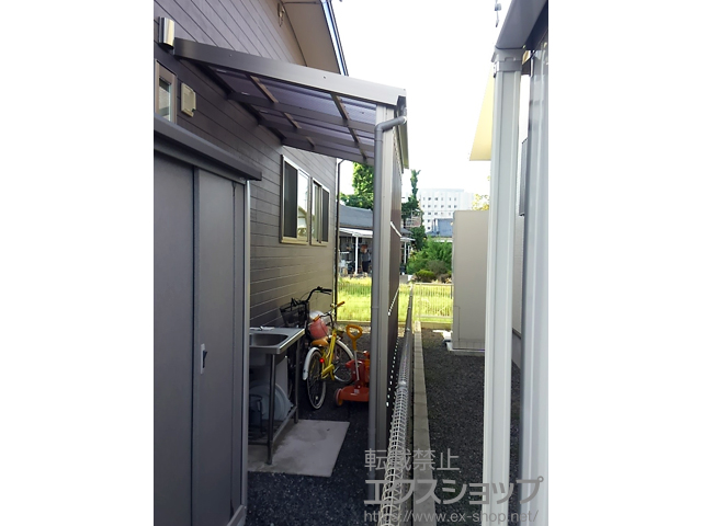 宮崎県都城市のLIXIL リクシル（トステム）のストックヤード フリーヤード　オープンタイプ 積雪〜20cm対応 施工例