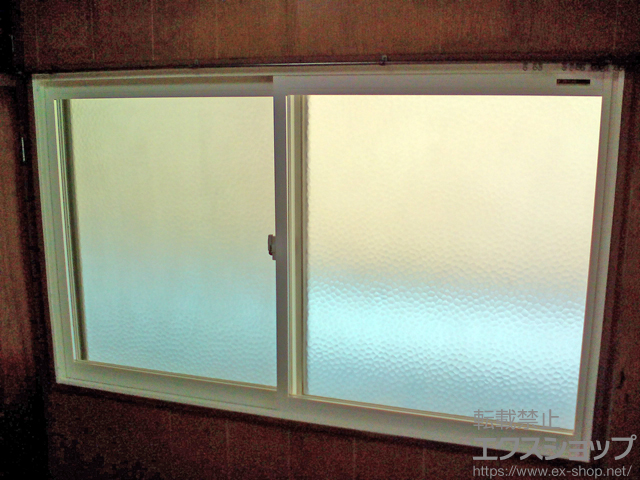 東京都文京区のの二重窓（内窓） プラマードU 引違い窓 2枚建(偏芯仕様) 正(左)勝手 施工例