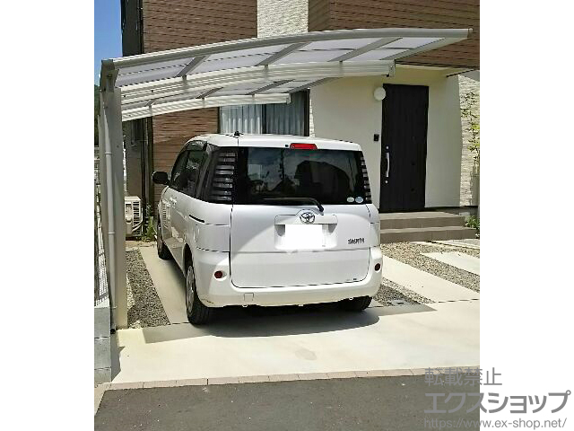 広島県広島市ののカーポート プレシオスポート 積雪〜20cm対応 施工例