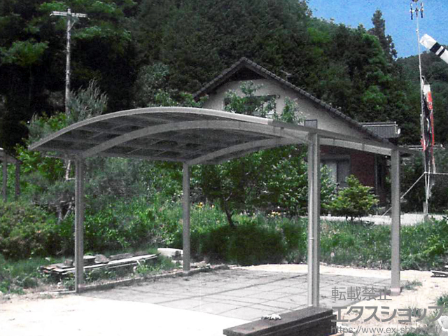 岐阜県中津川市ののカーポート プレシオスポート ワイド 積雪〜20cm対応 施工例