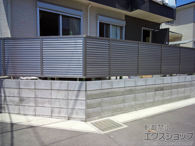 千葉県船橋市ののフェンス・柵 プレスタフェンス8型 フリーポールタイプ 施工例