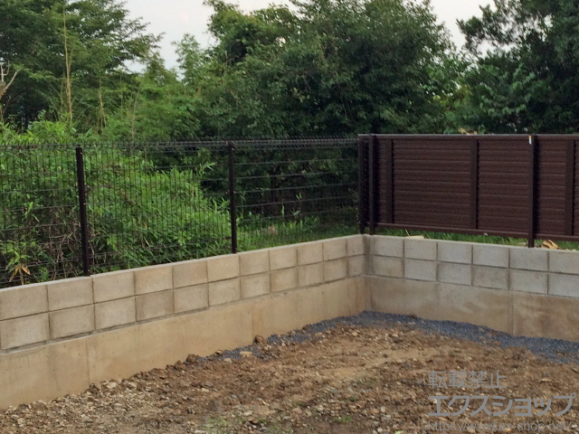 栃木県足利市ののフェンス・柵 メッシュフェンス G10-R 施工例