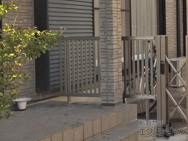 長崎県西彼杵郡長与町ののフェンス・柵 プレスタフェンス 4型 太たて桟 フリーポールタイプ 施工例