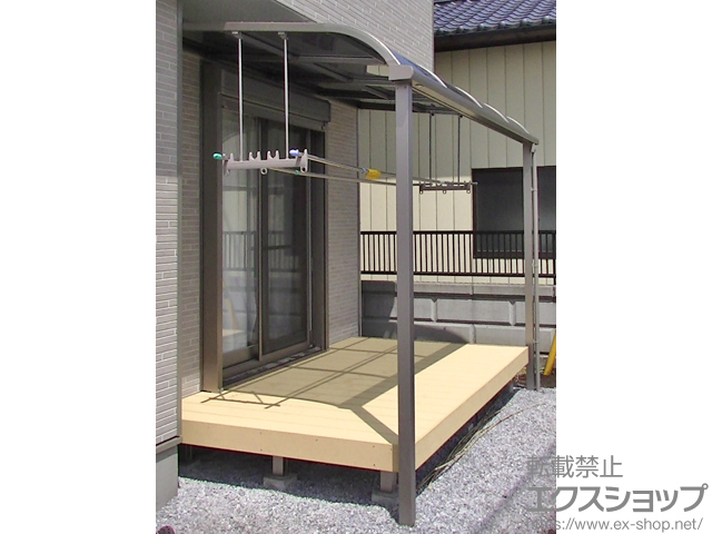 栃木県真岡市ののウッドデッキ 樹ら楽ステージ 施工例