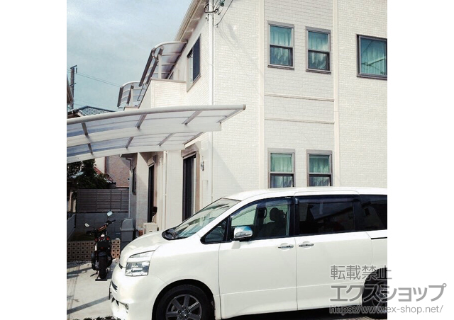 兵庫県明石市ののバルコニー・ベランダ屋根 ヴェクターテラス R型 屋根タイプ 単体 積雪〜20cm対応 施工例