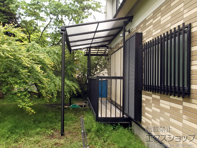 熊本県阿蘇市ののテラス屋根 ヴェクターテラス F型 テラスタイプ 単体 積雪〜20cm対応 施工例