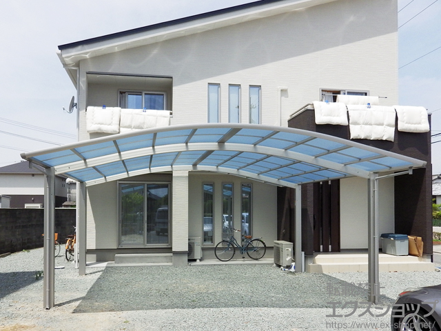 福岡県大川市ののカーポート レイナツインポートグラン　積雪〜20cm対応 施工例