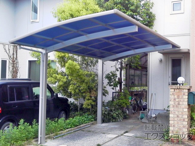 岡山県倉敷市ののカーポート プレシオスポート 積雪〜20cm対応 施工例