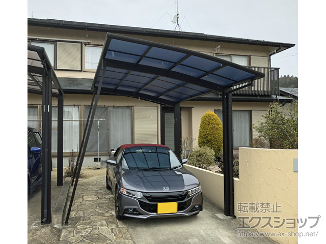 宮城県柴田郡柴田町ののカーポート プレシオスポート 積雪〜20cm対応 施工例