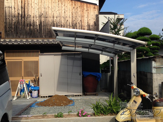 兵庫県姫路市ののカーポート プレシオスポート 積雪〜20cm対応 施工例