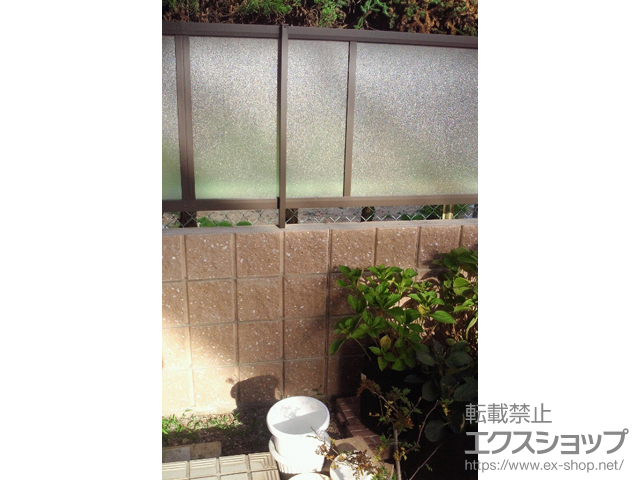 愛知県清須市ののフェンス・柵 ライシスフェンス P型 ポリカーボネート フリーポールタイプ 施工例