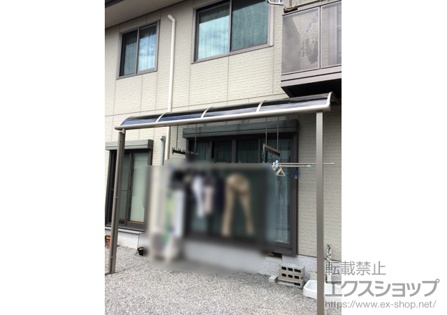 滋賀県近江八幡市のLIXIL リクシル（トステム）のテラス屋根 ライザーテラスII R型 テラスタイプ 単体 積雪〜20cm対応 施工例