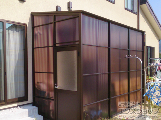 山口県下関市ののストックヤード ストックヤードII 片側ドア付きタイプ 積雪〜50cm対応 施工例