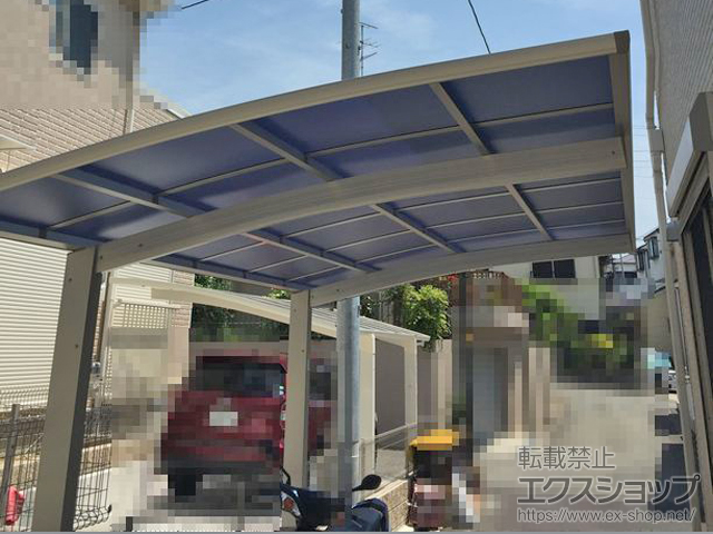 兵庫県宝塚市ののカーポート プレシオスポート 積雪〜20cm対応 施工例