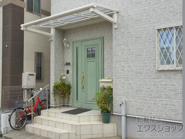 東京都青梅市ののバルコニー・ベランダ屋根 ヴェクターテラス F型 ルーフタイプ 単体積雪〜20cm対応 施工例