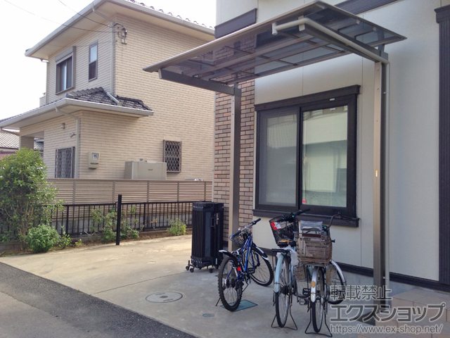 埼玉県狭山市ののサイクルポート・駐輪場 マイリッシュ 前下がり 積雪〜20cm対応 施工例