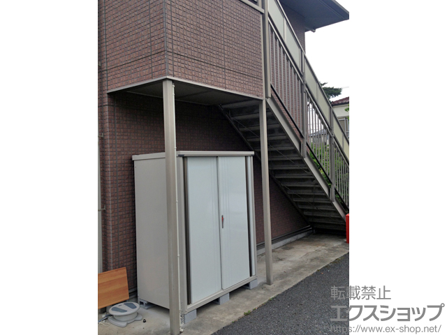 東京都練馬区のの物置・屋外倉庫 グランプレステージジャスト パールマイカ色（M-159AF　WGM） 施工例