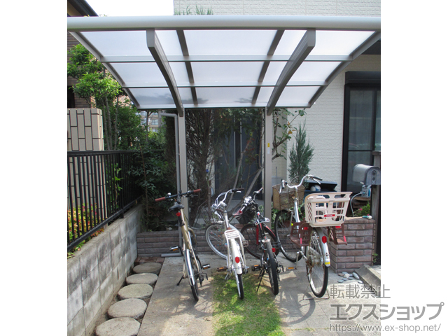 滋賀県栗東市ののサイクルポート・駐輪場 プレシオスポート ミニ 積雪〜20cm対応 施工例