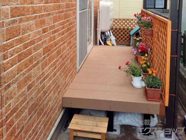 青森県八戸市ののウッドデッキ リウッドデッキ 200 施工例