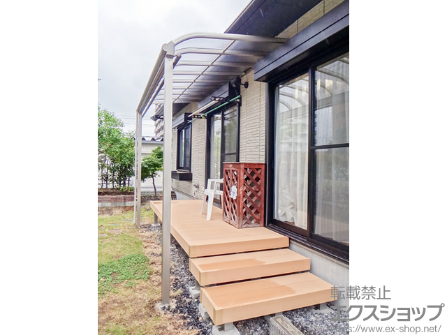 山形県山形市ののウッドデッキ リウッドデッキ 200 施工例